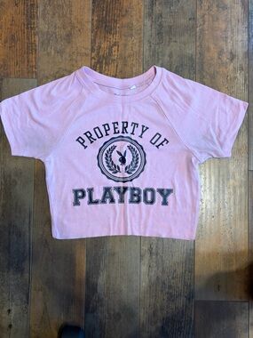 Women’s Pac-sun Playboy lavender crop top size medium